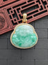 Green Jade God of Wealth pendant