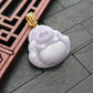 Lavender Buddha Jade Pendant
