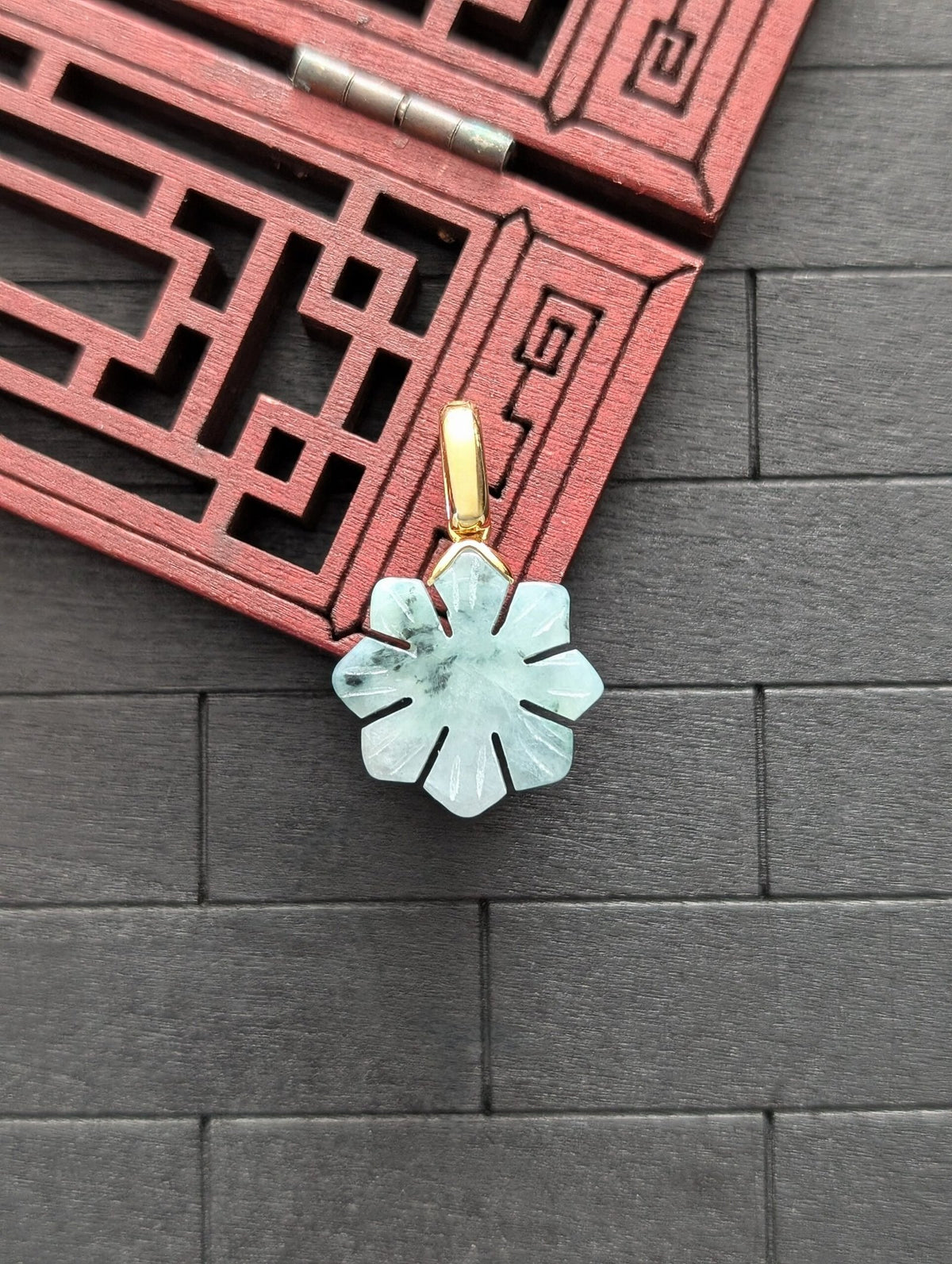 Micro Multi Green Filipino Sun Jade Pendant