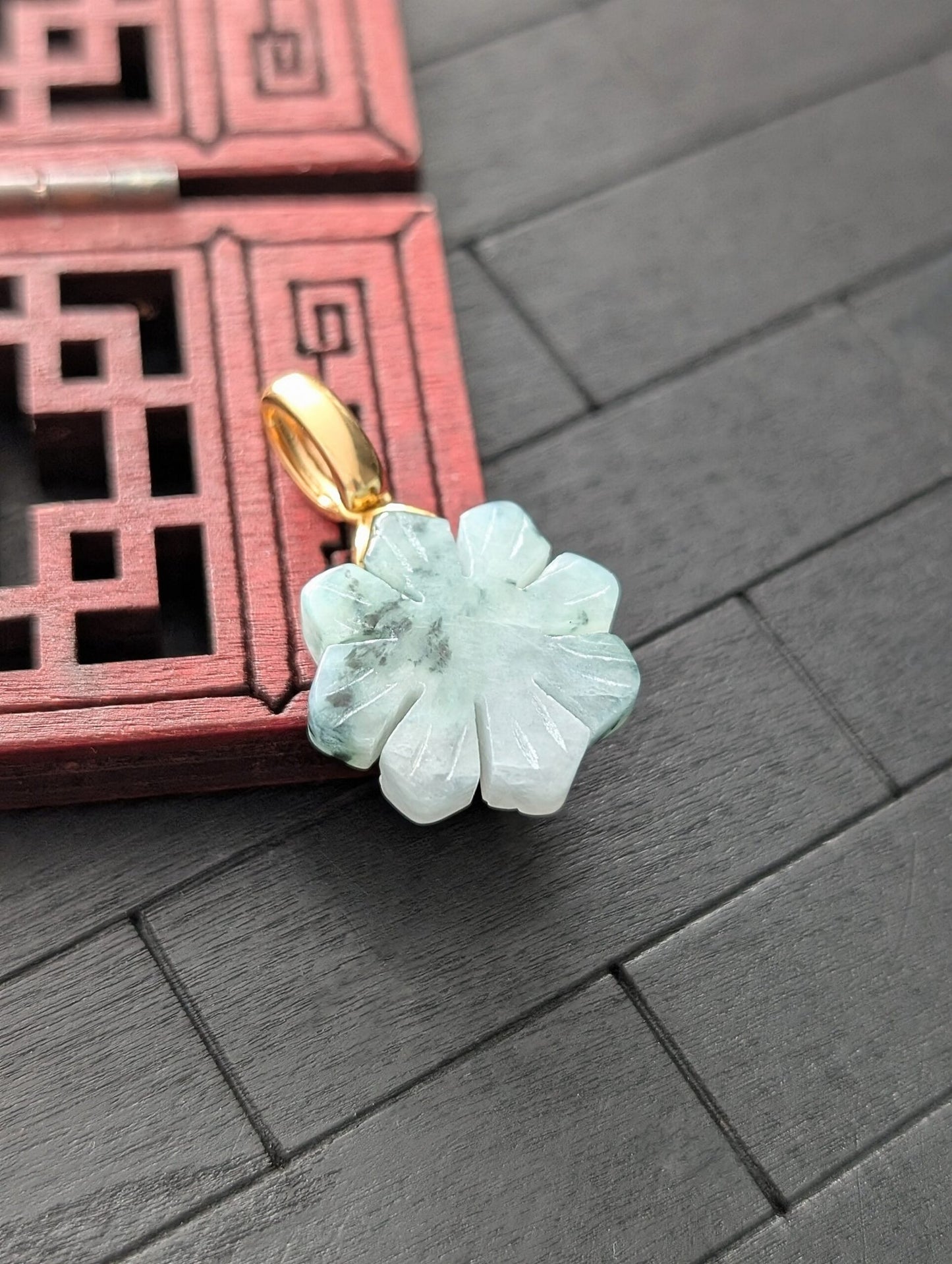 Micro Multi Green Filipino Sun Jade Pendant