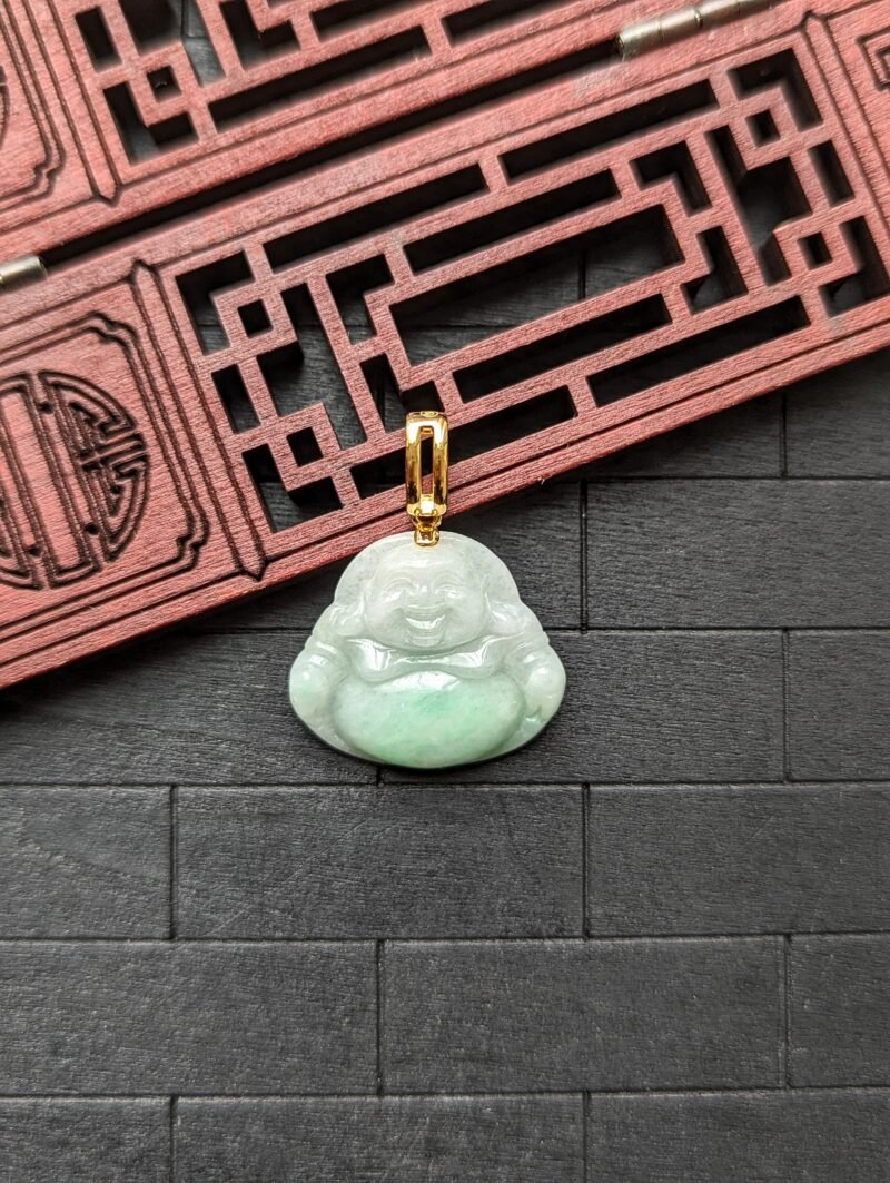 White jade outlet buddha pendant