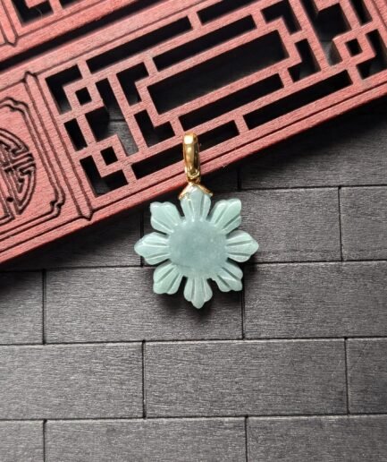 Green Filipino Sun Jade Pendant