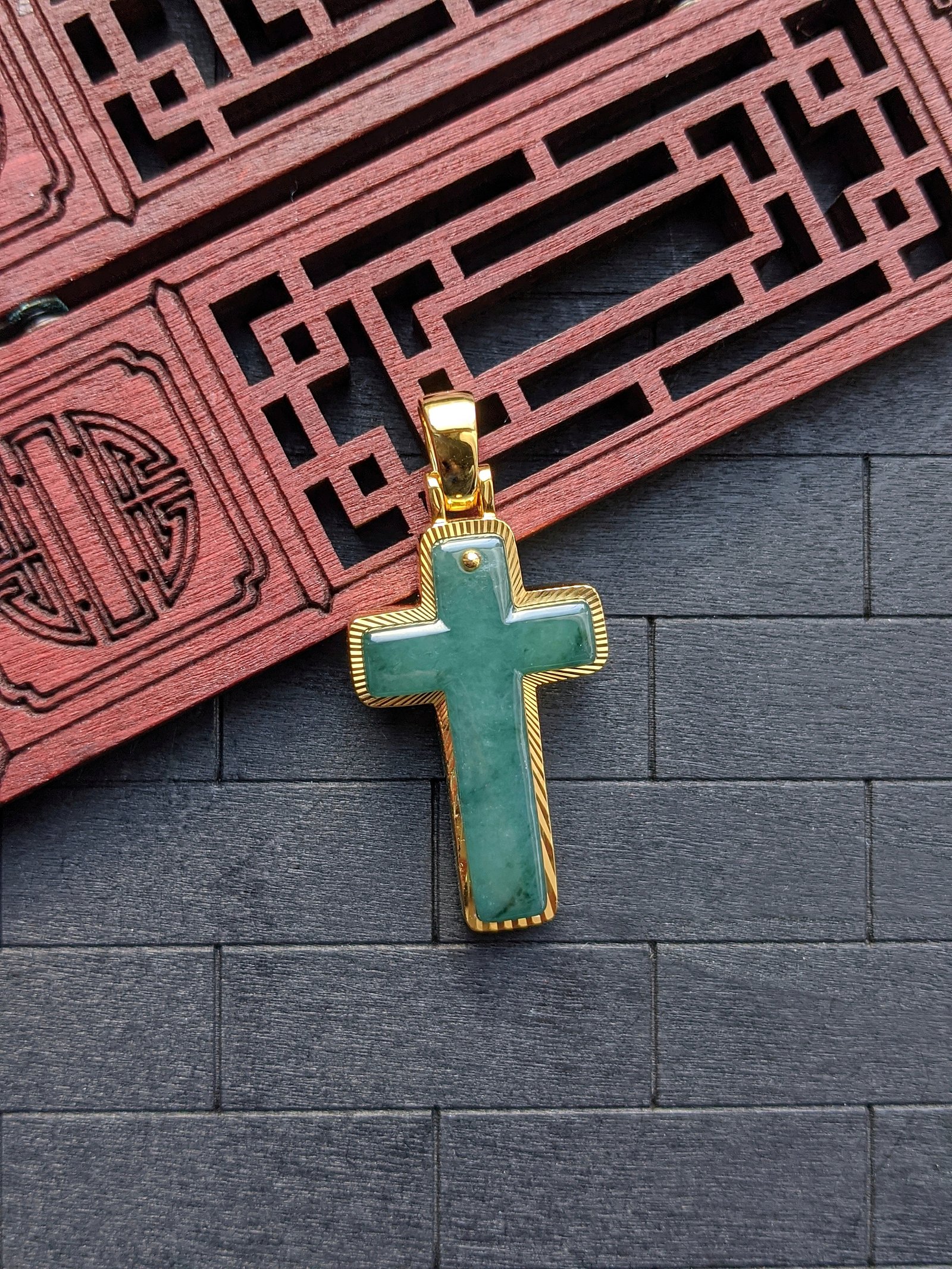 Green Jade Cross Pendant – JADE BROTHERS JEWELRY