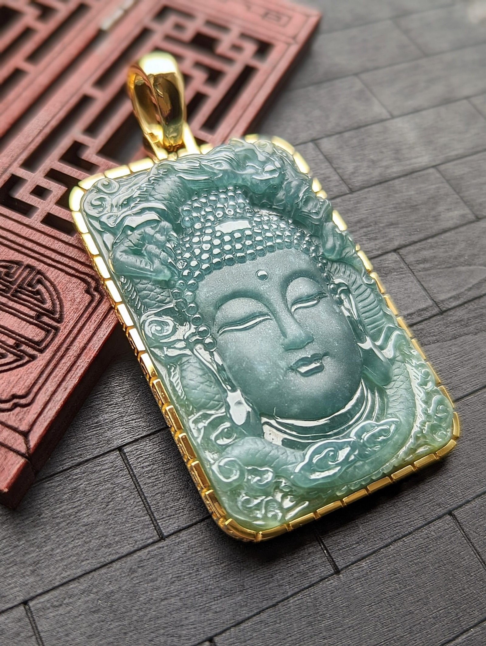 Green Jade Buddha/Dragon Pendant – JADE BROTHERS JEWELRY