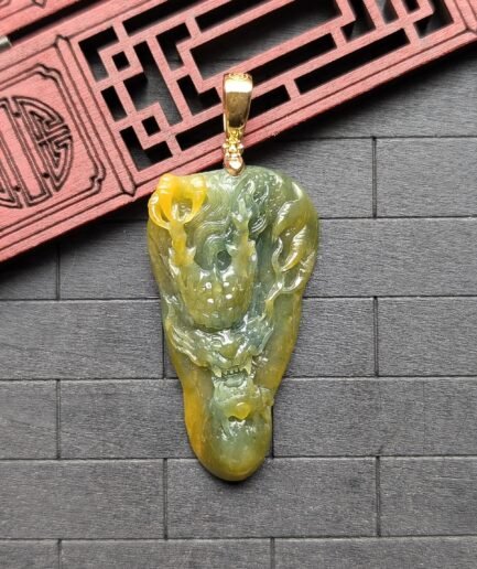 Green Dragon Jade Pendant