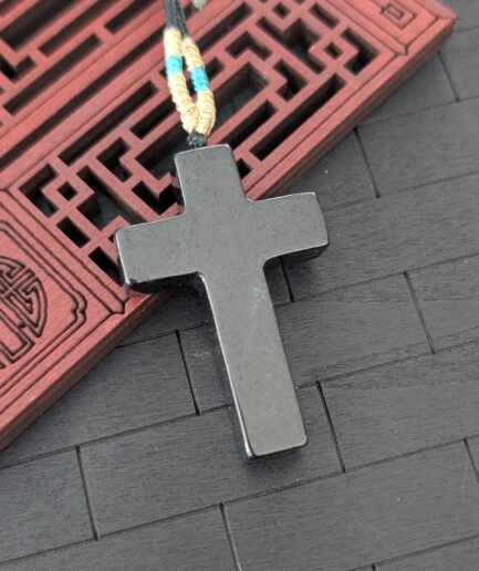 Black Jade Cross Pendant