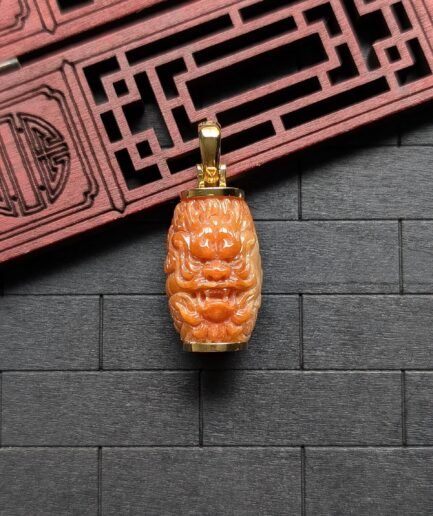 Red Dragon Jade Pendant